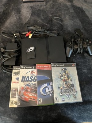 Sony PlayStation 2 Slim Bundle 4 Games 1 Controller Memory Card Trsted Tested