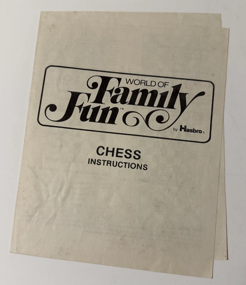Vintage World of Family Fun Chess Set by Hasbro - 1971 Edition - Complete! - Image 3 of 4