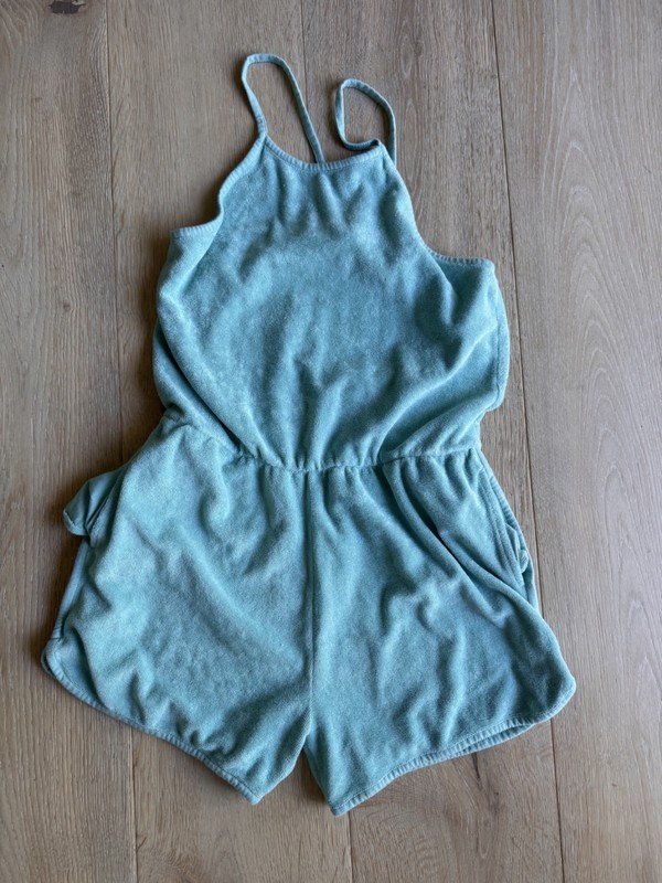 Excellent condition 14y old Hundred Pieces summer blue jumpsuit outfit
