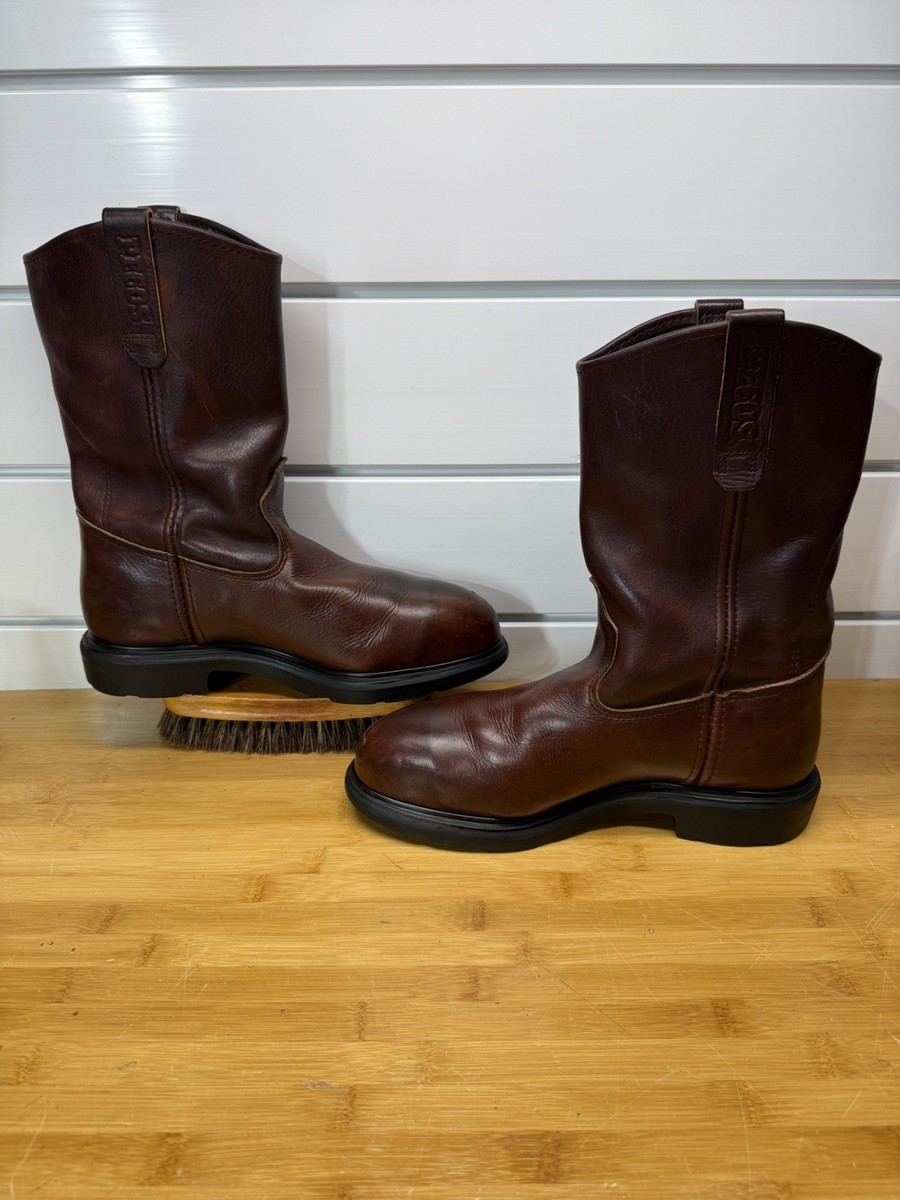 RED WING Steel Toe Electric Hazard Resistant Pecos Boots 4470 USA