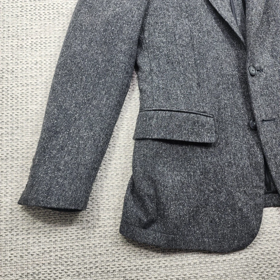 Blazer John Varvatos Para Hombres 36R Gris Mezcla de Lana Chaqueta de Dos Botones Abrigo Deportivo EE. UU. Foto 3 de 4