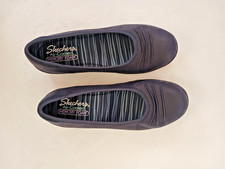 Skechers Air Cooled Memory Foam Flats Navy Blue Ballet size 8