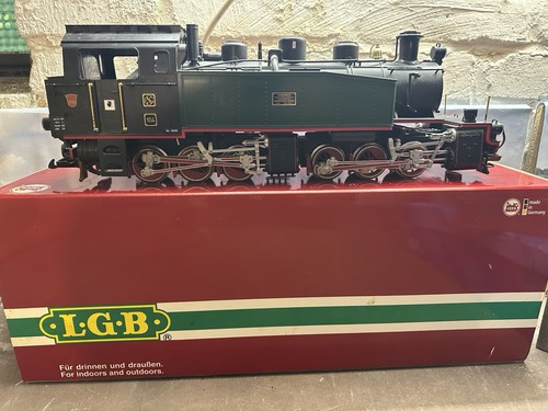 LGB 20851 Dampflok Tenderlok 104 "Mallet" grün/schwarz mit Dampf in OVP | Zustand: Gebraucht