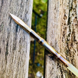 1850s FRANCIS MORDAN OPAL & GOLD DIP PEN 14K NIB ULTRA RARE ANTIQUE WRITING MINT