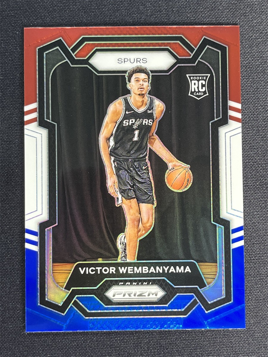 2023-24 Panini Prizm Victor Wembanyama #136 Red White Blue RC Rookie &11062