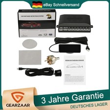Einparkhilfe mit 8 Parksensoren Vorne Hinteren Universal Rückfahrwarner Schwarz