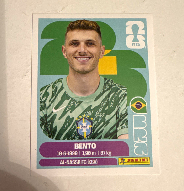 Panini FIFA World Cup 2026 Bento BRA 3 Brazil Player Portrait Sticker