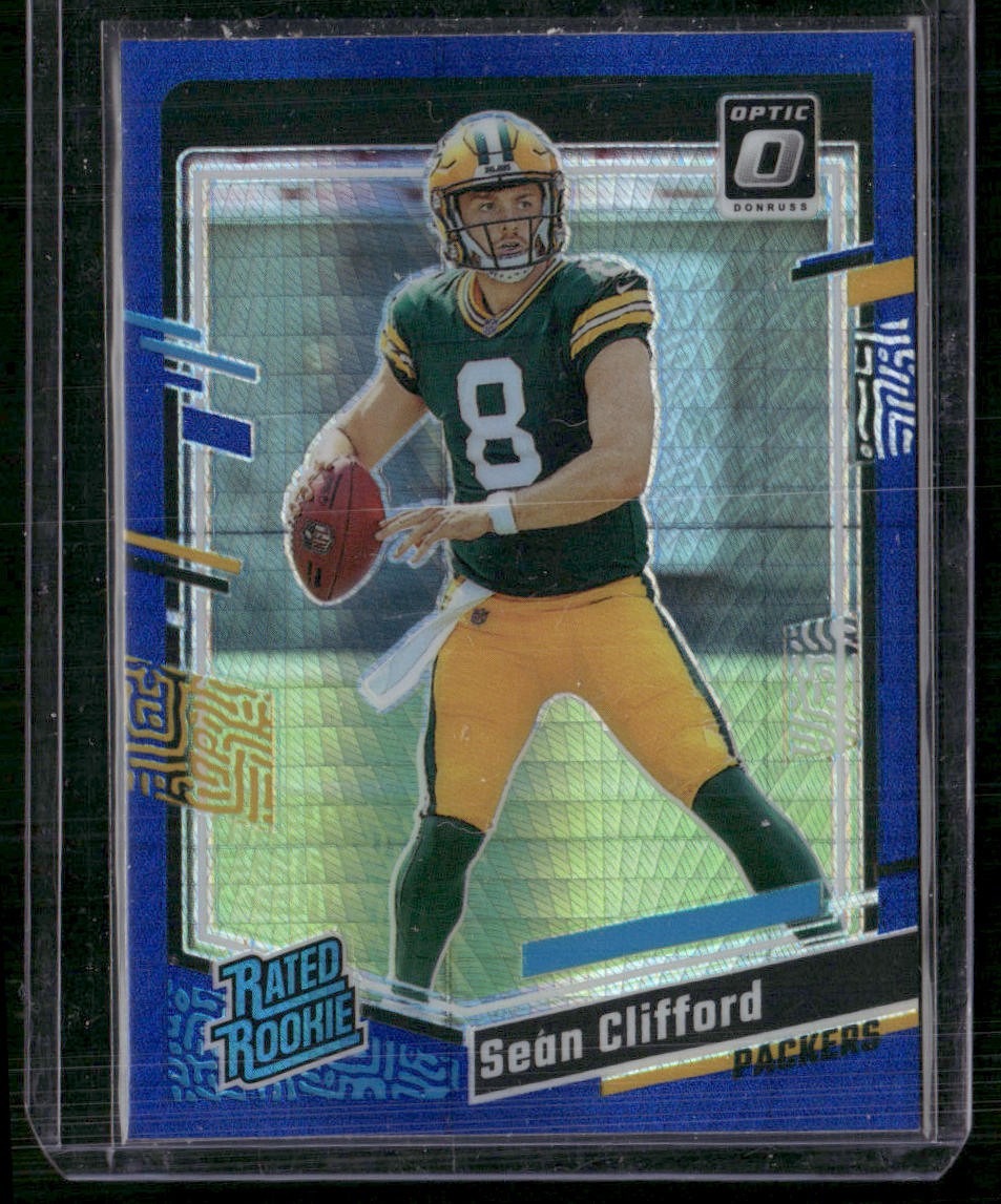 2023 Donruss Optic #242 Sean Clifford Blue Hyper