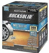 Rust-Oleum RockSolid Metallic Floor Coating Amaretto High Gloss