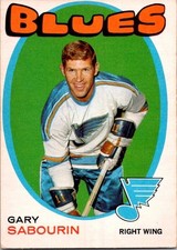 VINTAGE HOCKEY CARD 1971-72 OPC O-Pee-Chee Gary Sabourin St. Louis Blues NO880