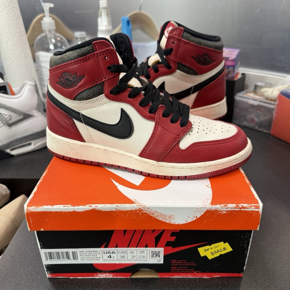 Jordan 1 High Lost and Found GS Size 4 Youth USED