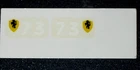 Replacement set of 2 decals for Matchbox Lesney 73b Ferrari F1 Racing Car