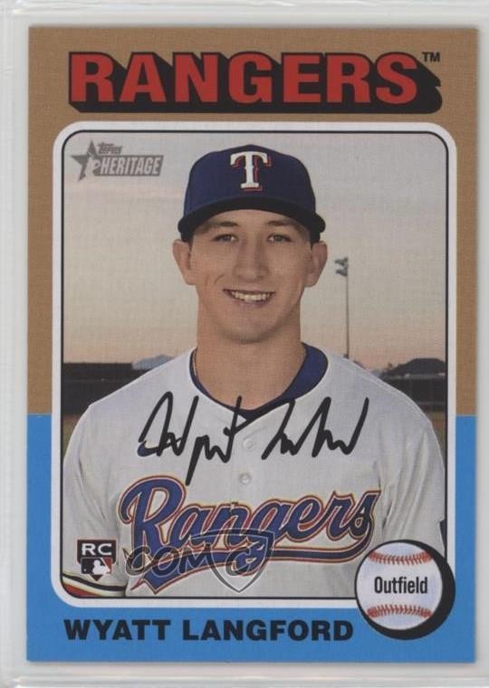 2024 Topps Heritage High Number Wyatt Langford #581 0k26