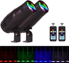 LED Pinspot Light 2 Pack,Stage Spotlight Mini 15W RGBW Disco Ball Spot Lights 4