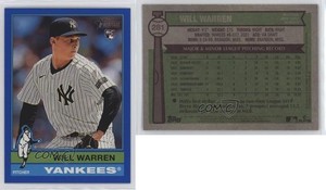 2025 Topps Heritage Dark Blue Border Will Warren #281 Rookie RC