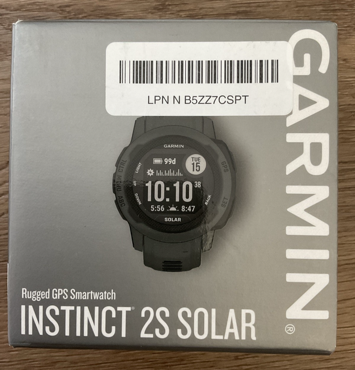 Garmin Instinct 2S Solar GPS Watch - Graphite. brand new as in the