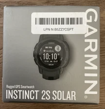 Garmin Instinct 2S Solar GPS Watch - Graphite. brand new as in the picture