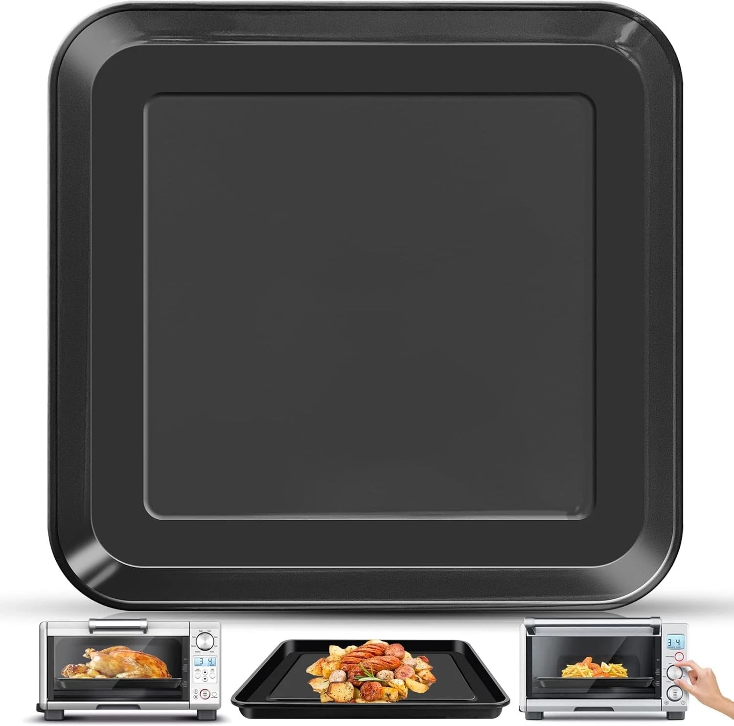 10" × 10" Baking Pan for Breville Compact Oven，Food Non-stick Toaster Parts w...
