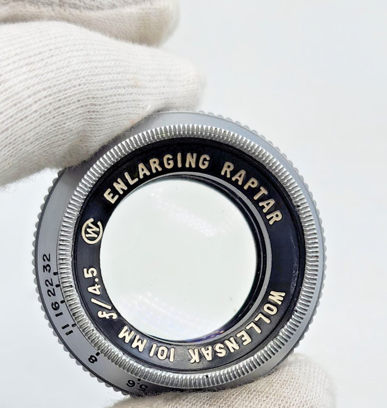 Wollensak 101mm F4.5 Raptar Enlarging Lens For Darkroom Enlarger