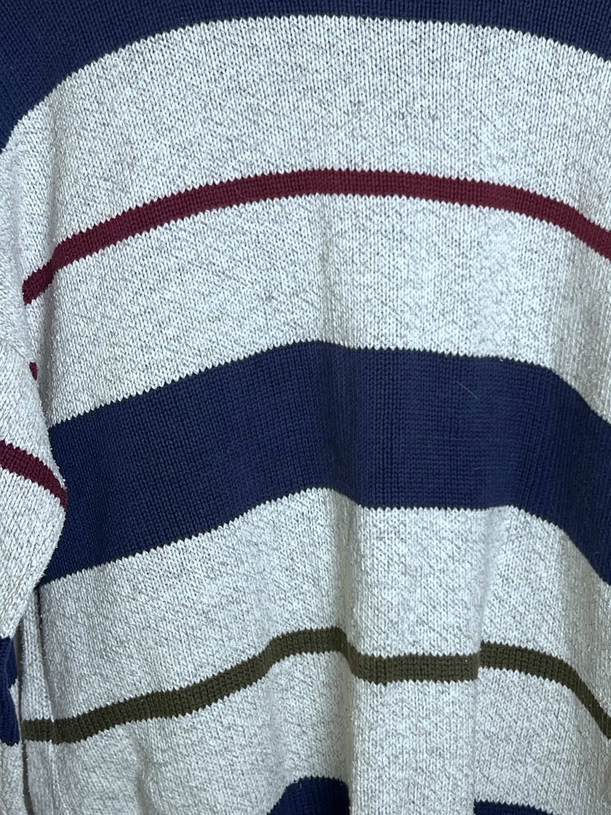 AUTHENTIC ISSUE VTG US STRIPED PULLOVER MEN'S COT… - image 2