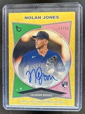 2023 Topps Brooklyn Nolan Jones Auto RC Gold Rookie #/50 Rockies