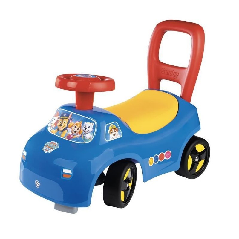 Smoby porteur 2 en 1 Pat' Patrouille avec coffre de rangement et klaxon