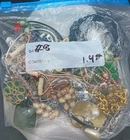 Vintage Now Costume Jewelry Lot Assorted Mystery Bag 1.4# Reseller All Wearable