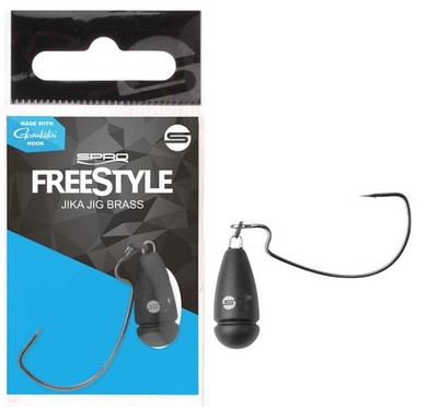 Spro Freestyle Jika Jig Brass 3 5 7 10g Blei Offset Worm 330 Hook 1 1/0 Haken