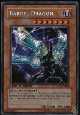 Yu-Gi-Oh! - Barrel Dragon 2004 MC1-EN002 Secret Rare Limited