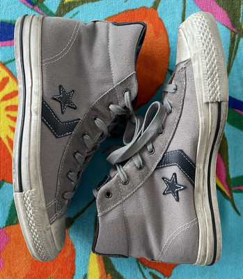 Converse John Varvatos Gray Navy Size 8.5US Star Player Limited Edition Hi Tops