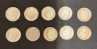 (Lot of 10) 1955 Roosevelt 90% Silver Dimes, FREE SHIPPING! KEY DATE!