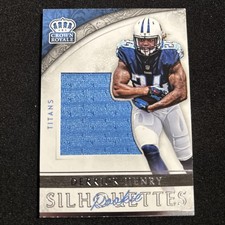 Derrick Henry - RC - 2016 Crown Royale Rookie Silhouettes Player Worn Patch 🔥