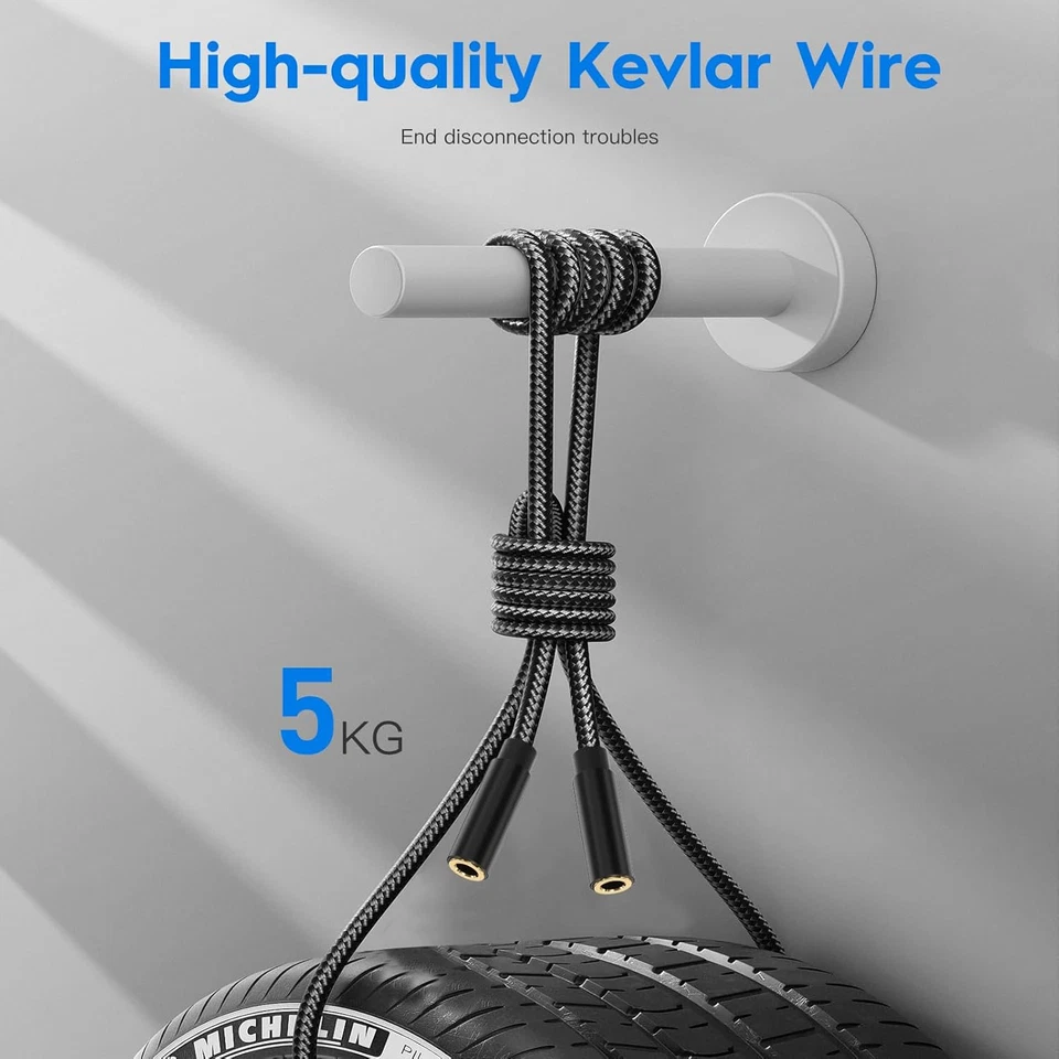 Cavo Audio Sdoppiatore Cuffie Microfono, Adattatore Con Splitter Jack Stereo Da  - Immagine 4 di 4