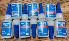 Loctite 495 Instant Adhesive ,Henkel P/N 135467, 1 Oz, Clear, Exp 12/23 Lot Of 7