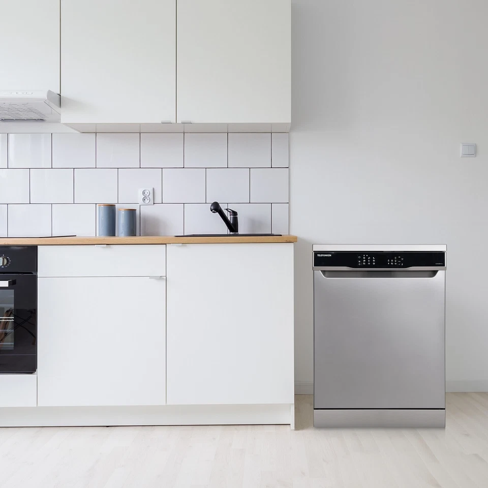 Telefunken Geschirrspüler freistehend Spülmaschine 60 cm AquaStop silber - Bild 3 von 4
