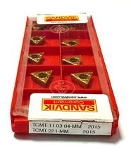 SANDVIK TURNING INSERTS TCMT 110304-MM 2015 TCMT221-MM Made in Sweden NEW 10 pcs