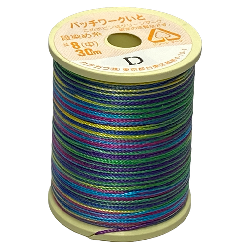 Kanagawa Patchwork 008 Silk Thread, 23 dtex 16x3, 30m, 8 Stunning Patterns - Picture 11 of 13