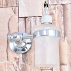 Polished Chrome Wall Mounted Bathroom Accessory Soap Pump Liquid Dispenser