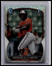 2023 Bowman Chrome #BCP-207 Anderson De Los Santos Prospects Mojo Refractor