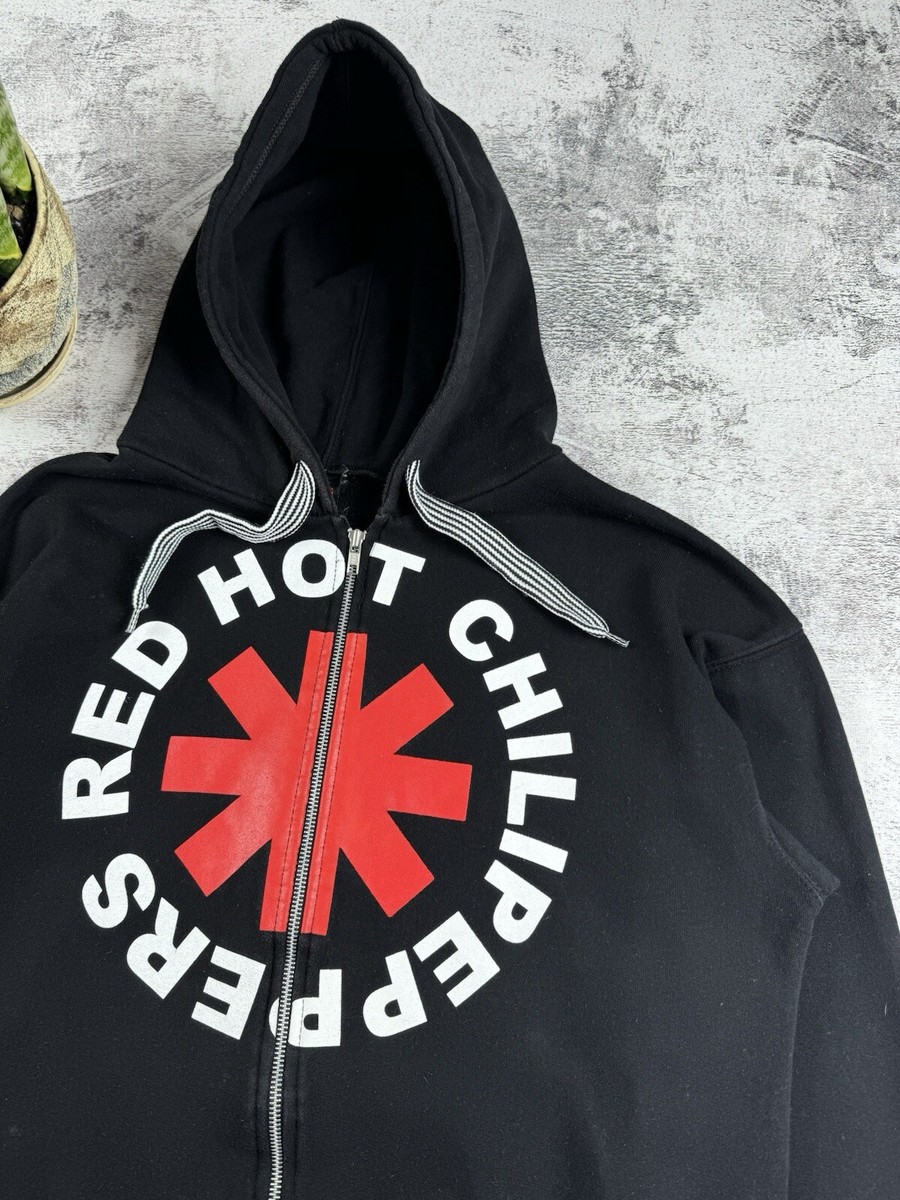 90's グランジ hoodie Vintage 90S Red Hot Chili Peppers RHCP Rap Black GTS Rock