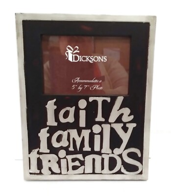FAITH FAMILY FRIENDS 5 x 7 Religious Photo Picture Frame by Dicksons