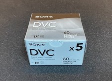 Sony Mini DV DVM60PRRJ 60-Minute Mini DV Video Cassette - Pack of 5 - Brand New