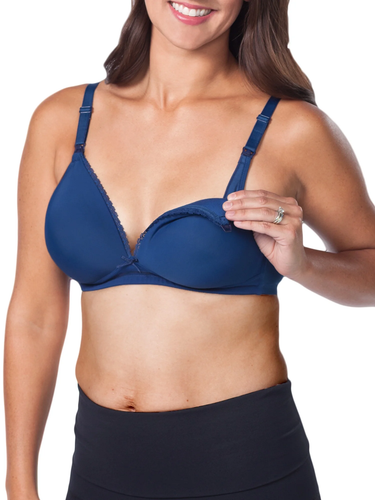 Maternity Wirefree T-Shirt Nursing Bra with Padded Cups, Style L358