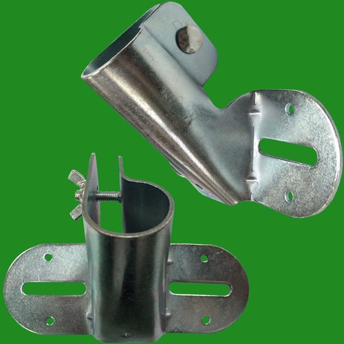 KOTARBAU&reg; Supporto Per Pali Acciaio 0-120 Mm Regolabile Zincato A Caldo Staffa Palo Supporto