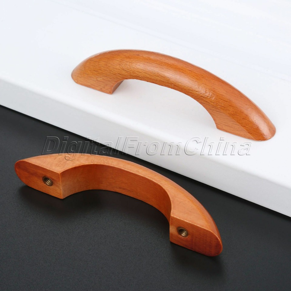 Wood Cabinet Knobs Handles Dresser Drawer Pull Kitchen Wooden Door ...