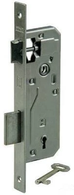 BONAITI SERRATURA PORTA PATENT ENTRATA 35-40-45-50mm FRONTALE 22x240mm INTERASSE 90mm