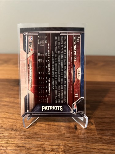 Rob Gronkowski 2015 Topps Football #175 New England Patriots - Picture 2 of 2