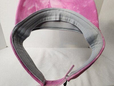 PGA Tour Golf Ladies Tie-Dye Visor Pink New With Tags Moisture Wicking New LADIES PGA TOUR VISOR PINK TIE DYE Adjustable Hook & Loop  main image 4