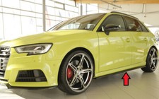 Rieger CUP Seitenschweller SET SCHWARZ für Audi A3 S3 RS3 8VA Schweller Leisten