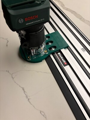 Bosch 18V-8 Advanced Trimmfräse Tauchbasis Führungsschiene Adapter auf Einhell Schiene